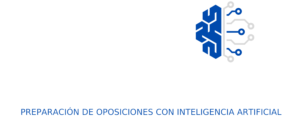 Logo blanco OPOAcadem.ia